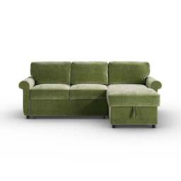 Eleanor Luxe Chenille Corner Trundle Sofa Bed - thumbnail 6