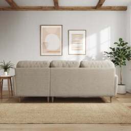 Sven Chunky Tonal Weave Large Corner Chaise Sofa - thumbnail 3