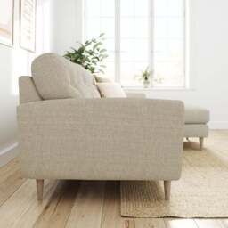Sven Chunky Tonal Weave Large Corner Chaise Sofa - thumbnail 2