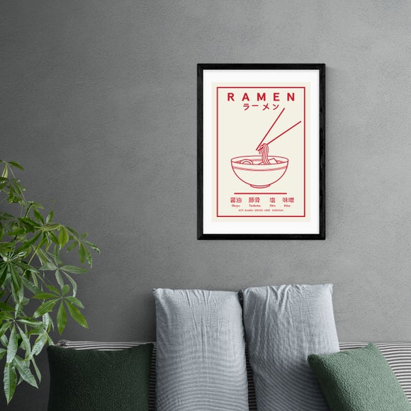 East End Prints Ramen (Red & White) Print - image 1