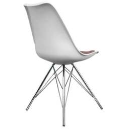 Fusion Living Soho White Plastic Dining Chair - thumbnail 5