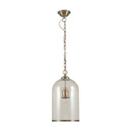 Rimmed Glass Cloche Pendant Light - thumbnail 1