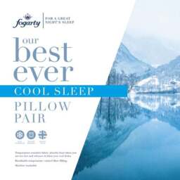 Fogarty Pack of 2 Cool Sleep Side Sleeper Pillows - thumbnail 2