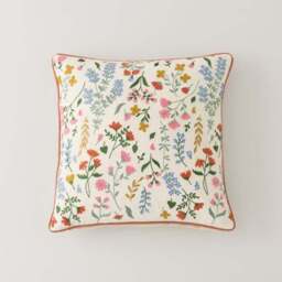 Embroidered Ditsy Floral Cushion - thumbnail 3