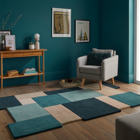 Collage Modern Cut-Out Wool Rug - image 1