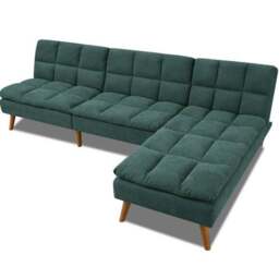 Cloud Fabric Corner Double Sofa Bed - thumbnail 4