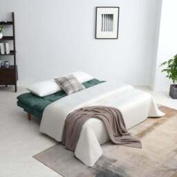 Cloud Fabric Corner Double Sofa Bed - thumbnail 2