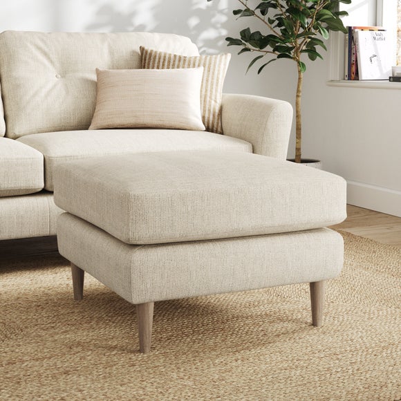 Sven Chunky Tonal Weave Footstool - image 1
