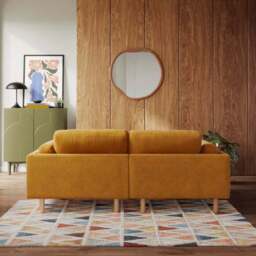 Newton Luxe Chenille Corner Chaise Sofa - thumbnail 3