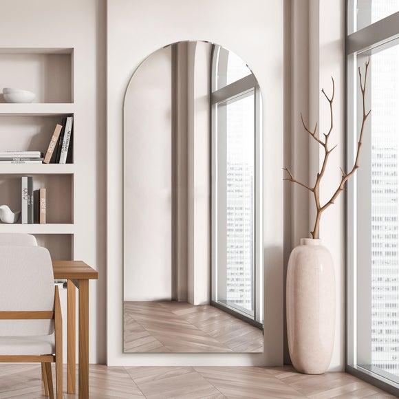 Arcus Frameless Arched Full Length Wall Mirror - image 1
