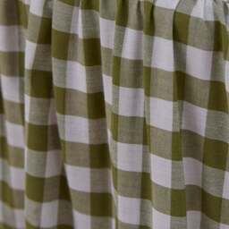 Portloe Woven Gingham 100% Cotton Frilled Valance - thumbnail 3