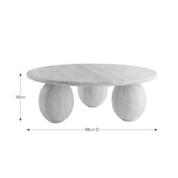 Buffie Coffee Table Mango Wood - thumbnail 5