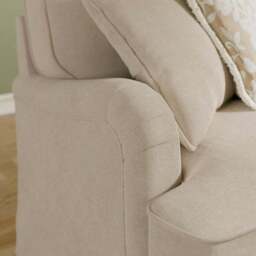 Beatrice II Faux Linen Fixed Loose Cover 3 Seater Sofa - thumbnail 4