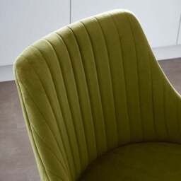 Shea Counter Height Barstool, Velvet - thumbnail 3