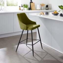 Shea Counter Height Barstool, Velvet