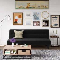 Kebo Velvet Clic Clac Compact Double Sofa Bed - thumbnail 2