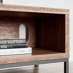 "Fulton Open Corner TV Unit Pine for TVs up to 55""" - thumbnail 2