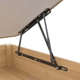 Everyday Side Opening Ottoman Bed Frame, Woven Fabric - thumbnail 4