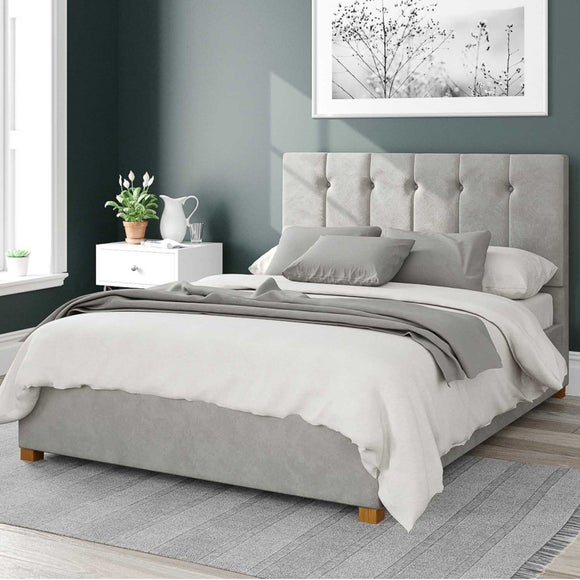 Hepburn Plush Velvet Ottoman Bed Frame - image 1