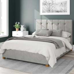Hepburn Plush Velvet Ottoman Bed Frame - thumbnail 1