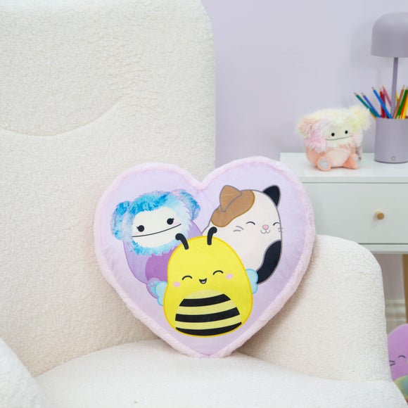 Squishmallows Flash Reversible Heart Shaped Cushion - image 1