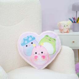Squishmallows Flash Reversible Heart Shaped Cushion - thumbnail 2