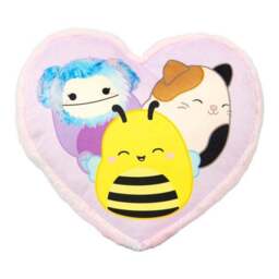 Squishmallows Flash Reversible Heart Shaped Cushion - thumbnail 3