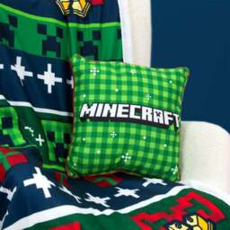 Minecraft Snowy Square Cushion - thumbnail 2