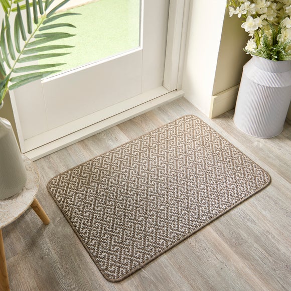 Marvel Boucle Greek Key Washable Doormat - image 1