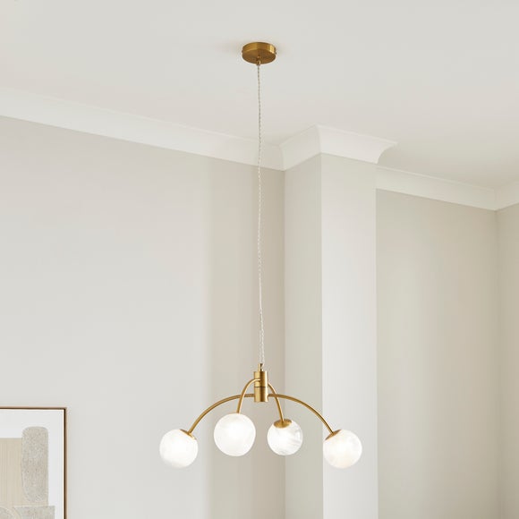 Marble Art Deco 4 Light Ceiling Light - image 1