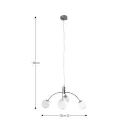 Marble Art Deco 4 Light Ceiling Light - thumbnail 6