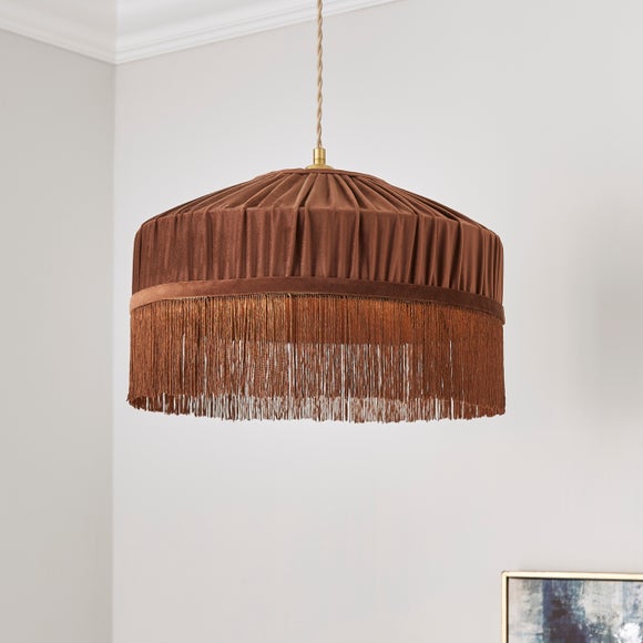 Alessia Velvet Pleated Lamp Shade - image 1