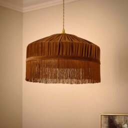 Alessia Velvet Pleated Lamp Shade - thumbnail 2