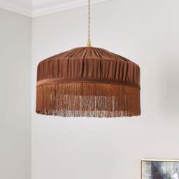 Alessia Velvet Pleated Lamp Shade - thumbnail 1