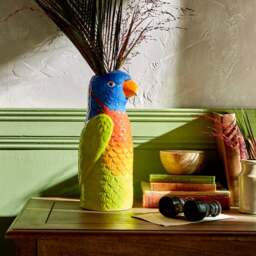 Parrot Ceramic Vase - thumbnail 1