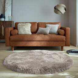 Jewel Shaggy Round Rug - thumbnail 1