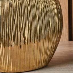 Gemini Gold Etched Ceramic Table Lamp - thumbnail 2