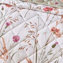 Catherine Lansfield Grasmere Brushed Floral Bedspread - thumbnail 2