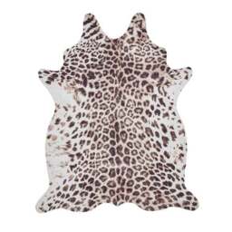 Faux Leopard Print Rug - thumbnail 3