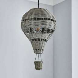 Hot Air Balloon Rattan Easy Fit Pendant Shade - thumbnail 2
