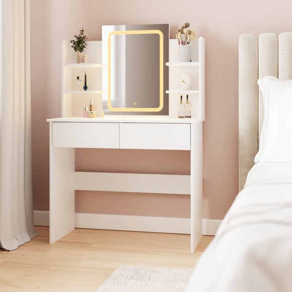 Sadie Dressing Table with LED Mirror - image 1
