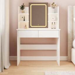 Sadie Dressing Table with LED Mirror - thumbnail 3