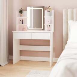 Sadie Dressing Table with LED Mirror - thumbnail 2