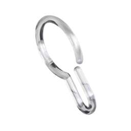 Pack of 12 Quick Clip Clear Shower Curtain Hooks