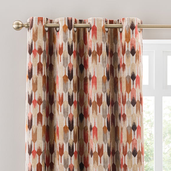 Kelso Cut Velvet Eyelet Curtains - image 1
