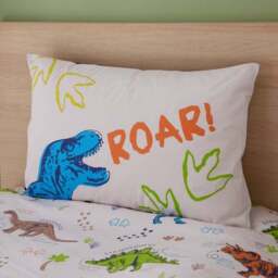 Catherine Lansfield Prehistoric Dinosaurs Polycotton Duvet Cover & Pillowcase Set - thumbnail 2