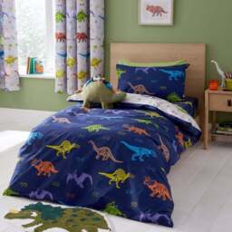 Catherine Lansfield Prehistoric Dinosaurs Polycotton Duvet Cover & Pillowcase Set - thumbnail 3