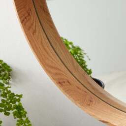 Elements Round Framed Wall Mirror - thumbnail 2