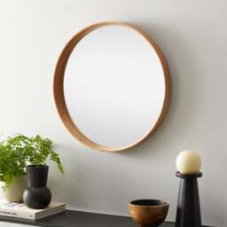 Elements Round Framed Wall Mirror - thumbnail 1