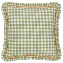 Furn. Maude Gingham Cotton Square Cushion - thumbnail 1